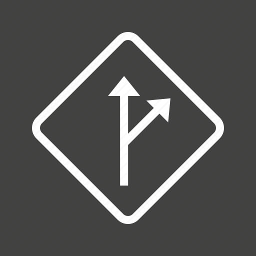 Arrow, deviate, deviation, driving, indication, sign, signal icon - Download on Iconfinder