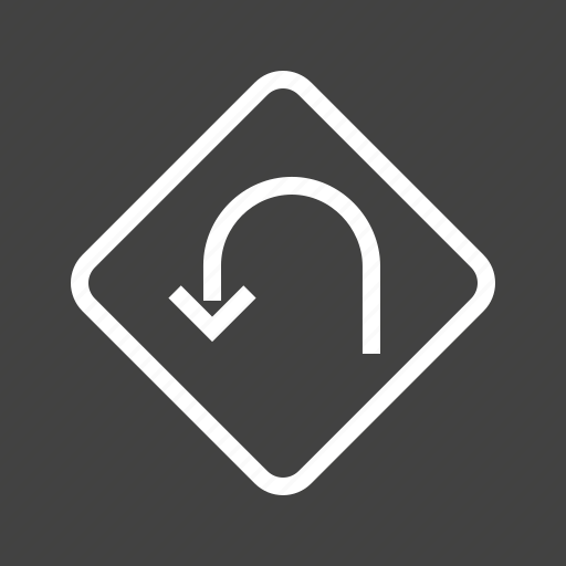 Arrow, direction, diversion, navigation, traffic, u-turn icon - Download on Iconfinder