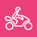 bike, biker, motor, motorcycle, motorcyclist, rider, vehicle