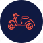 scooter, transportation, vehicle, travel, transport, trip, delivery 