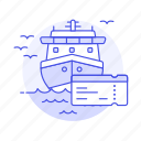ferry, fluvial, maritime, sea, ship, ticket, transportation, vessel, waterborne, watercraft