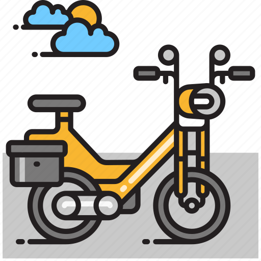 Bicycle, bike, moped, motorbike, motorcycle icon - Download on Iconfinder