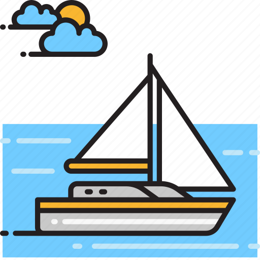 Boat, sail, sailboat, yacht icon - Download on Iconfinder