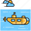 marine, sub, submarine, vessel 