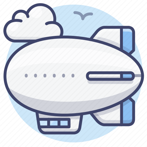 Airship, zeppelin, aircraft, balloon icon - Download on Iconfinder