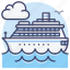 cruise, ship, boat, line 