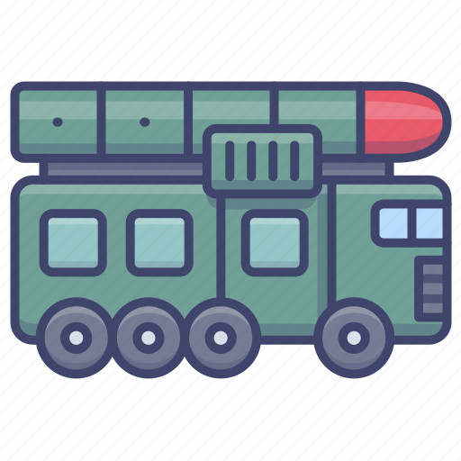 Missile, vehicle, launcher, military icon - Download on Iconfinder