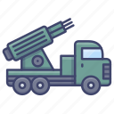 missile, vehicle, military, launcher