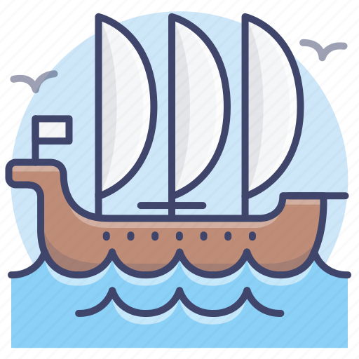 Ship, sailfish, retro, antique icon - Download on Iconfinder