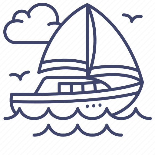 Boat, ship, sail, sailboat icon - Download on Iconfinder