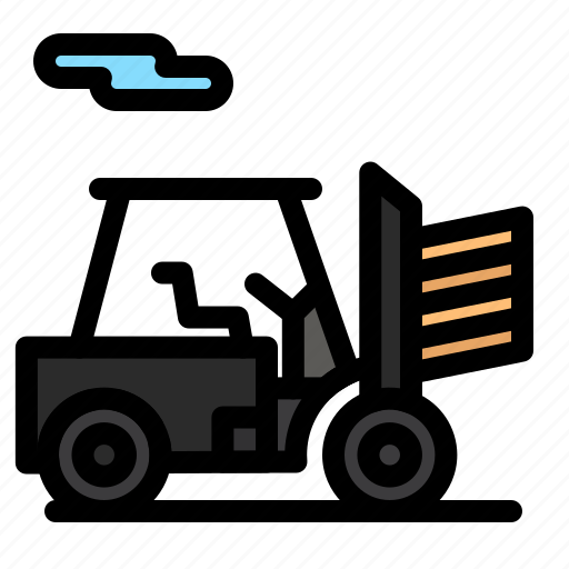 Forklift, outline, transport icon - Download on Iconfinder