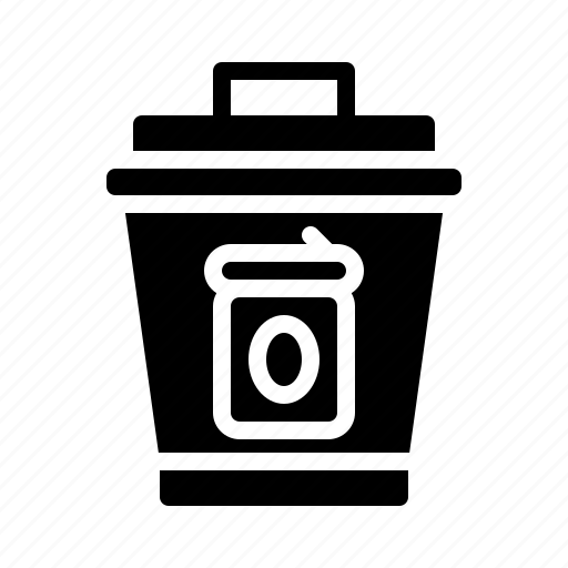Recycling, garbage, bin, trash, can, metallic, sustainable icon - Download on Iconfinder