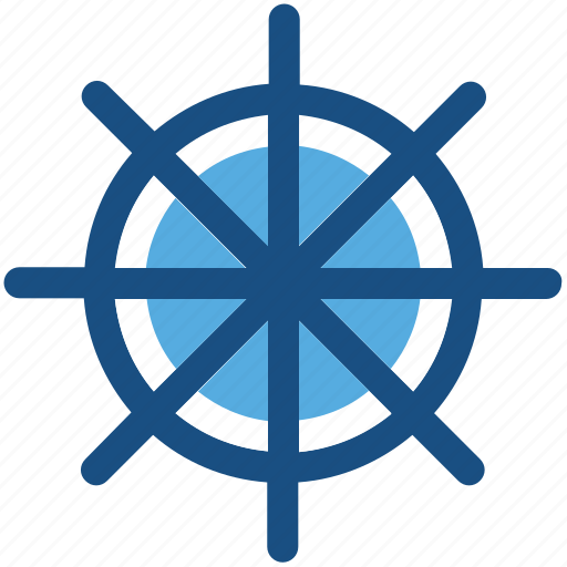Boat controller, boat steering, boat wheel, nautical, ship wheel icon - Download on Iconfinder