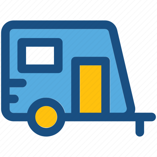 Caravan, convoy, living van, living vehicle, van dwelling icon - Download on Iconfinder