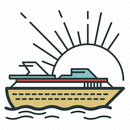 Cruise, ship, voyage, ocean, sea, transportation, transport icon - Download on Iconfinder