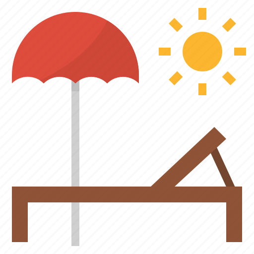 Beach, bed, sea, summer, sun, vacation icon - Download on Iconfinder