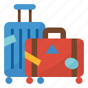 baggage, luggage, suitcase, traveling