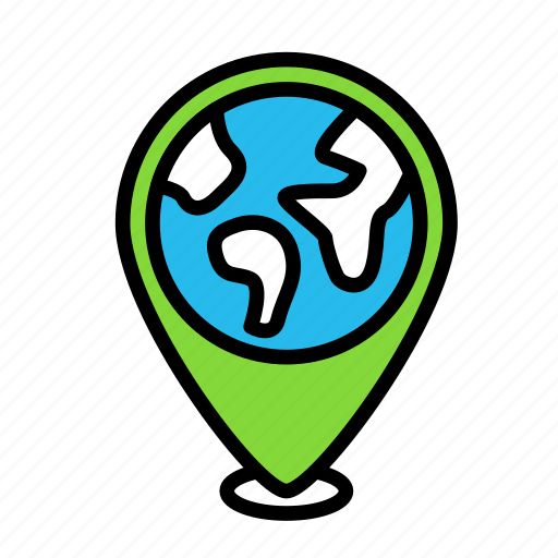 Earth, globe, pin icon - Download on Iconfinder