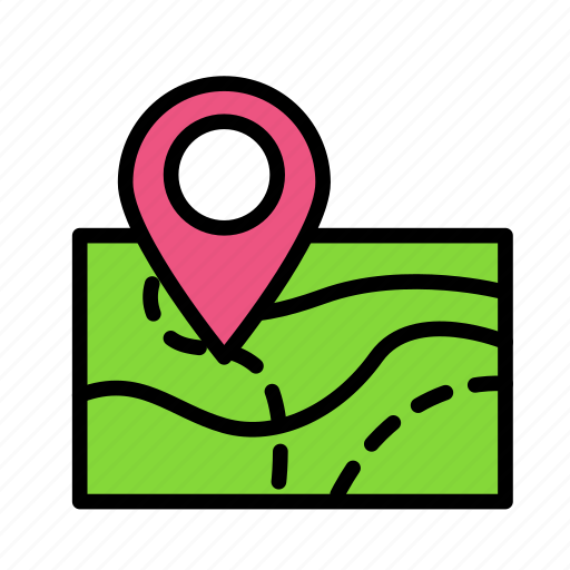 Map, pin, travel, trip icon - Download on Iconfinder