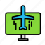 airplane, display, monitor, travel, trip 