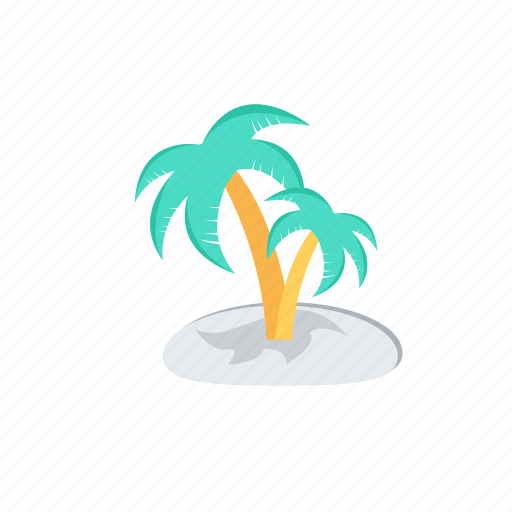 Beach party, island, island paradise, palm trees, tropical island icon - Download on Iconfinder