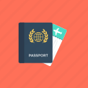 boarding pass, international passport, passport, travel, visa