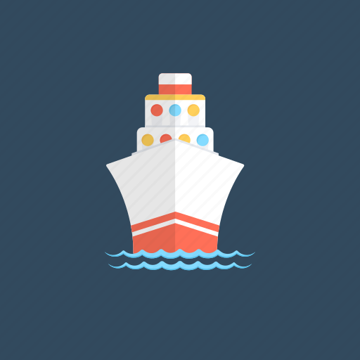 Cruise liner, cruise ship, luxury ship, passenger ship, watercraft icon - Download on Iconfinder