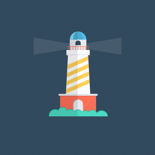 Inland waterways, lighthouse, navigational aid, place pointer, sea captain navigation icon - Download on Iconfinder