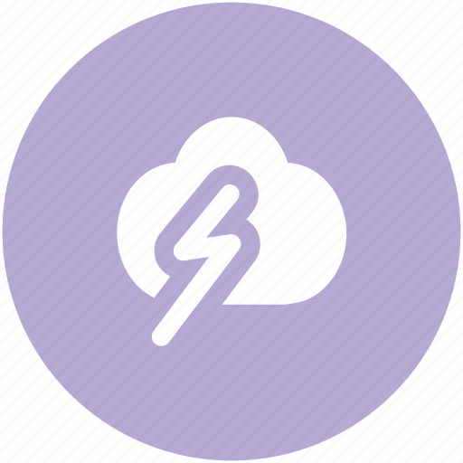 Cloud thunder, cloudy weather, lightning, storm, thunder, thunderstorm icon - Download on Iconfinder