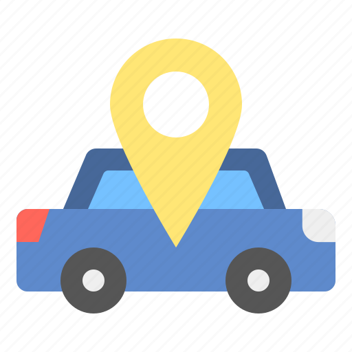 Car, gps, location, pin, taxi, travel icon - Download on Iconfinder