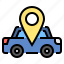 car, gps, location, pin, taxi, travel 