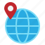 globe, location, map, pin, world 