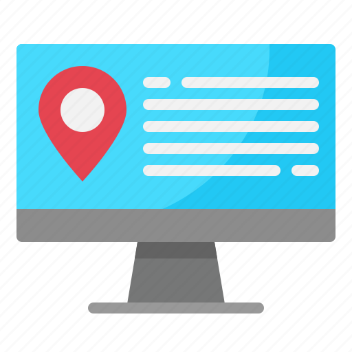Computer, gps, location, point, travel icon - Download on Iconfinder