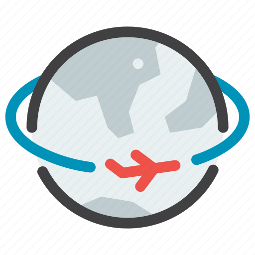 Earth, journey, plane, travel, world icon - Download on Iconfinder