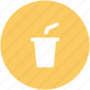 cold coffee, disposable cup, juice cup, paper cup, smoothie cup, straw cup 