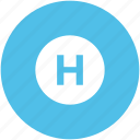 health sign, healthcare, hospital, hospital symbol, letter h 