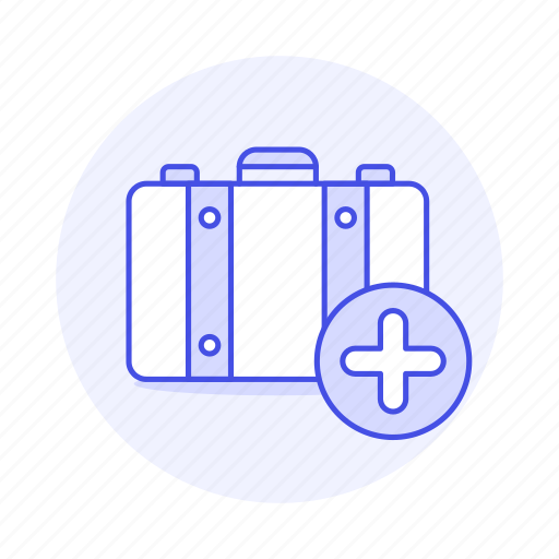 Add, bag, baggage, briefcase, journey, luggage, plus icon - Download on Iconfinder