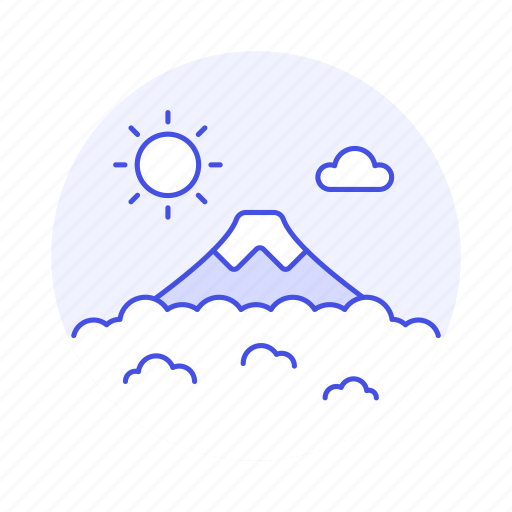 Clouds, day, fuji, landmarks, landscape, mountain, peak icon - Download on Iconfinder