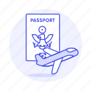 airplane, overseas, journey, fligt, international, flight, passport, trip, travel, abroad 