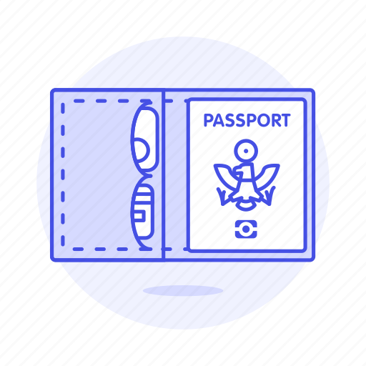 Abroad, cover, international, journey, open, overseas, passport icon - Download on Iconfinder
