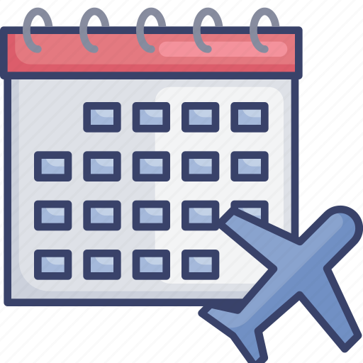 Airplane, appointment, calendar, date, flight, plane, reminder icon - Download on Iconfinder