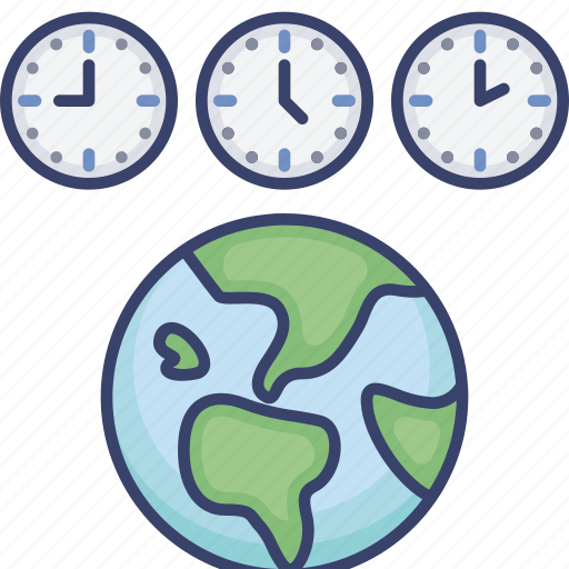 Clock, global, globe, international, time, zone icon - Download on Iconfinder