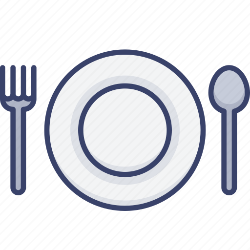 Dinner, fork, meal, plate, restaurant, spoon icon - Download on Iconfinder
