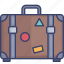 bag, baggage, briefcase, luggage, suitcase, travel 