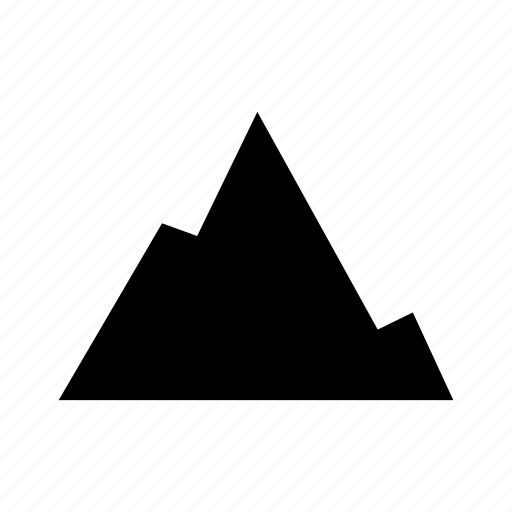 Elevation, mountain, peak, rock, rugged icon - Download on Iconfinder