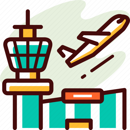 Airport, airplane, flight, transport, plane, travel icon - Download on Iconfinder