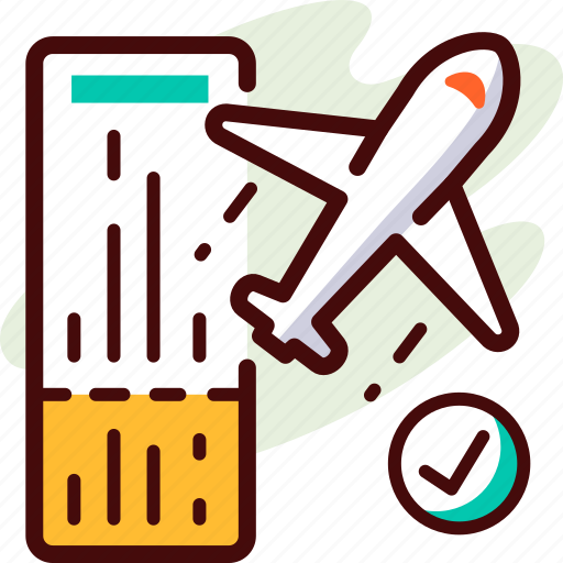 Ticket, flight, plane, booking, travel icon - Download on Iconfinder