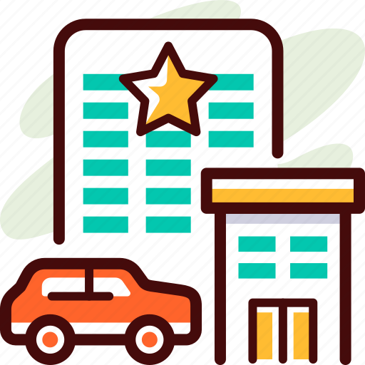 Hotel, restaurant, building, car, travel, booking, room icon - Download on Iconfinder