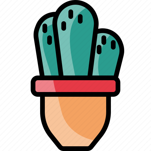 Cactus, plant, pot, cactaceae, botanical, tree, nature icon - Download on Iconfinder