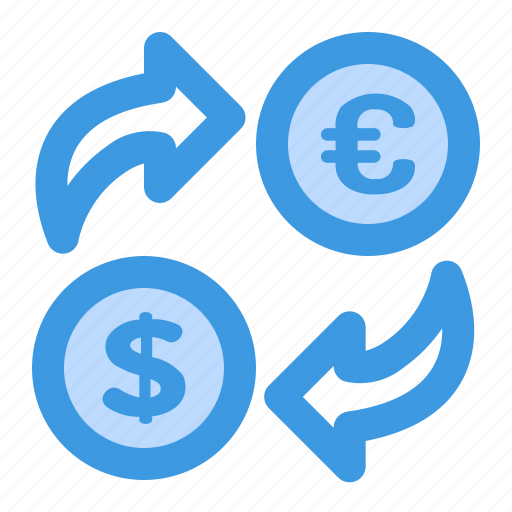 Money, exchange, finance, dollar, euro, coin, currency icon - Download on Iconfinder